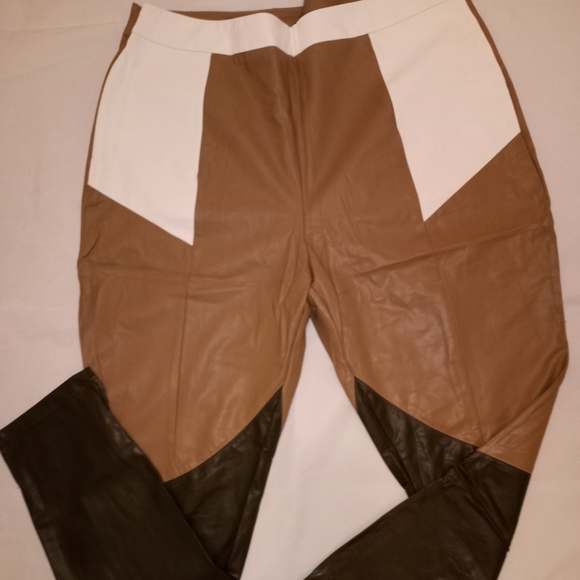 #11. SHEIN Pants Legging Split Hem PU Leather 3X - Picture 7 of 13